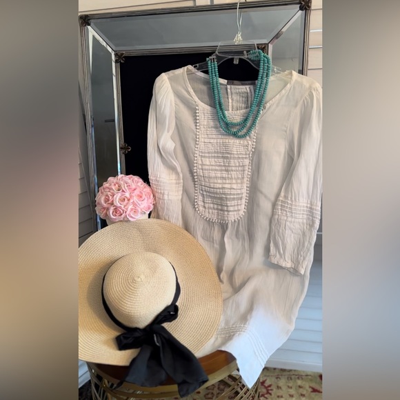 Zara Basics Bohemian Tunic Dress or Cover-up - Picture 1 of 12